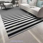 ラグ カーペット 北欧風 厚手 おしゃれ 床暖対応 ホットカーペット対応 柄 2畳 3畳 1畳シャギー モノトーン マット 絨毯 北欧スタイル 夏 秋 冬