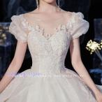 ショッピングコンクール ウェディングドレス プリンセスラインドレス ウエディングドレス 二次会 花嫁 パーティードレス 披露宴 ブライダル 結婚式 ロングドレス 教会挙式 ゴージャス