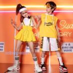 ショッピングダンス 衣装 ヒップホップ 蛍光色 キッズダンス衣装 セットアップ チアダンス衣装 ダンス衣装 ヒップホップ チアリーダー 衣装 ジャズダンス 衣装 HIPHOP スカート