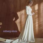 ショッピングウェディング 新品ウェディングドレス ウエディングドレス白 パーティー 可愛い 花嫁ロングドレス 結婚式 トレーンライン 二次会 フォームドレス お呼ばれ 挙式hs6800