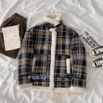  мутон жакет женский обратная сторона боа жакет зима мутоновое пальто в клетку толстый внешний .. воротник обратная сторона боа жакет теплый 