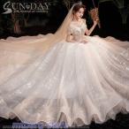 ショッピングウェディング 新品ウェディングドレス ウエディングドレス白 パーティー 可愛いビーズ 花嫁ロングドレス 結婚式 トレーンライン 二次会 フォームドレス お呼ばれ 挙式hs6590