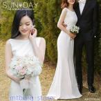 ショッピングウェディング ウェディングドレス白 パーティードレス 露背 演奏会 花嫁ロングドレス 簡約 結婚式 二次会 エレガント お呼ばれ 挙式 姫系hs5305