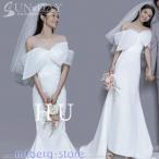 新品ウェディングドレス ウエディングドレス白 パーティー 可愛い蝶結び  花嫁ロングドレス 結婚式 トレーンライン 二次会 フォームドレス お呼ばれ 挙式hs6650