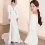 ショッピングウェディング 新品ウェディングドレス ウエディングドレス白 パーティー 可愛い 花嫁ロングドレス 結婚式 トレーンライン 二次会 フォームドレス お呼ばれ 挙式hs6790