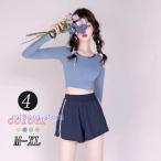 ト水着 レディース 体型カバー 3点セット 20代 30代 タンキニ水着 フィットネス3点セット