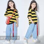  футболка полоса Kids танцевальный костюм hip-hop HIPHOP выставить Dance tops Denim брюки ребенок девочка мужчина тренировка надеты спортивная форма stage костюм 