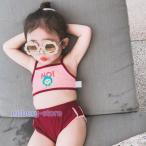 子供水着 キッズ 女の子 ビキニ セパレート 2点セット 80 90 100 110 120cm 子供用 ガールズ ビキニセット uvカット 海 保育園 幼稚園 ジュニア こども 小学生