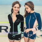 ショッピングタンキニ 水着 体型カバー タンキニ ビキニ 3点セット ブラウス 長袖 水着  韓国風  ファッション 水着  スイムウェア セパレート 紫外線カット 水泳 女性用