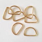  металлический D can D кольцо Gold [ 10 шт 25mm × 17mm диаметр провода примерно 2mm ]