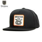 BRIXTON ブリクストン トラッカーキャップ スナップバック 蛇 スネーク ワッペン 黒 帽子 メンズ