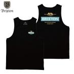 Brixton желтохвост k камень TANK TOP майка Logo принт чёрный черный 