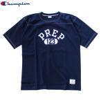 チャンピオン 復刻ヴィンテージ フットボールTシャツ カレッジプリント ネイビー Champion TRUE TO ARCHIVES