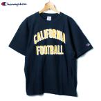 Champion チャンピオン リバースウィーブ Tシャツ カレッジロゴプリント リラックスフィット 紺 ネイビー