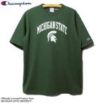 ショッピングチャンピオン tシャツ チャンピオン T1011 カレッジプリント MICHIGAN ミシガン マスコット Tシャツ 緑 モスグリーン Champion ティーテンイレブン USA製 アメリカ製