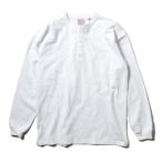Goodwear グッドウェア ヘンリーネック ロンT 長袖Tシャツ ヘビーウェイト 厚手 肉厚 2W7-5512 ホワイト 白