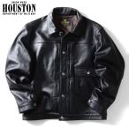 ショッピング牛革 HOUSTON ヒューストン レザートラッカージャケット カウレザー 牛革 本革 1st ファーストタイプ