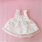 ぬいぐるみ用 ウェディングドレスＭサイズ フラワー 身長20から30センチのぬいぐるみ用