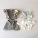 ぬいぐるみ用 タキシードセットSサイズ グレー 身長14から23センチ