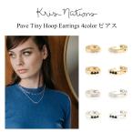 Yahoo! Yahoo!ショッピング(ヤフー ショッピング)Kris Nations ピアス ゴールド シルバー 4色 Pave Tiny Hoop Earrings クリスネーションズ