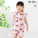 ハローキティ 甚平セット キッズ ベビー服 子供服 浴衣 女の子 綿100% 総柄 サンリオ SANRIO 夏 90 100 110 120cm