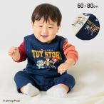トイ・ストーリー 長袖 カバーオール ロンパース ベビー服 子供服 新生児 赤ちゃん キャラクター 男の子 裏毛 綿100% ディズニー ピクサー Disney 秋