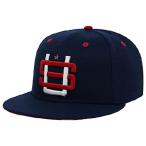 Rings ＆ Crwns United States of America Country Pride Logo Fitted Flat Bill Cap Navy並行輸入