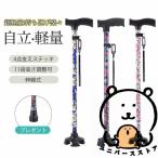 杖 自立式 四点杖 自立杖 つえ 介護 