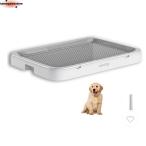  собака туалет tray широкий сетка собака для туалет постоянный модный подножка tray . починка простой баловство предотвращение собака tray большой серый 65x49x5cm