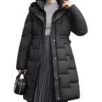 ロングコート レディース ベンチコート ロング丈 冬服 ベルト付き ダウンジャケット 防風 防寒 軽量 着痩せ スリム 厚手 通勤 通学
