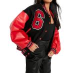 スタジャン レディース ヴァーシティ ジャケット スタジャン メンズ ワッペン べスボールジャケット パッチワーク カッコイイジャケット