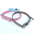  ошейник WEB ограничение натуральная кожа ошейник серии tektek маленький размер собака (M) шея .23~30cm есть перевод металл часть немного тусклый есть крепдешиновое мастерство павильон 