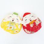 Yahoo! Yahoo!ショッピング(ヤフー ショッピング)ポーチ 小物入れ 可愛い 恵比寿さんと大黒さんのポーチ キャラクターポーチ 七福神 大黒天 可愛い 刺繍 縁起物 ファスナー マチ付き ちりめん細工館