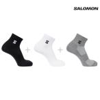  Salomon Every ti свет заднее крыло 3P носки черный × белый × серый LC2911900 2026SS 3 пара комплект почтовая доставка соответствует возвращенный товар * замена не возможна 