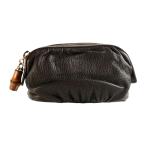  б/у Gucci сумка bamboo сумка кожа женский макияж сумка бардачок 246174 GUCCI