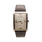中古 グッチ 8600M クォーツ メンズ腕時計 スイス製 時計 レザーベルト GUCCI