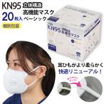 ショッピングkn95 マスク KN95 高機能マスク ベーシック 20枚 箱タイプ 個別包装 ホワイト 5層フィルタ 花粉 快適 N95相当 微粒子カット 不織布  使い切り 耳調節 IBR アイビーアール
