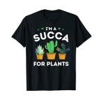 私は植物のサッカです-面白い多肉植物のサボテンしゃれの恋人 Tシャツ