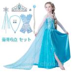 エルサ風 コスチューム アナ雪 子供服 衣装 コスプレ ドレス 誕生日 プレゼント パーティー お姫様 人気 可愛い誕生日 豪華6点 セット クリスマスプレゼント