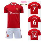 サッカーユニフォーム マンチェスター・ユナイテッドFC（ホーム）赤い悪魔 レッド・デビルズ（The Red Devils) 子供/大人用 2点セット プリカ メンズ用