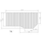 GFFMADW2X2 在庫有 送料無料 お風呂のふた トクラス 73L （ 品番 ）GFFMADW2XX （品番変更 GFFMADW2X2 ） 風呂ふた 巻きふた