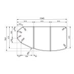 送料無料 お風呂のふた パナソニック （松下電工 ナショナル） 組みふた 風呂ふた RLFK74KN1KZTC ( RLFK74KF1KK RLFK74KF1KKC の代替品)