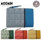 ショッピングムーミン ムーミン 本革 二つ折り 財布 PATTERN MOOMIN 82036 送料無料 財布 スナフキン リトルミィ ニョロニョロ 牛革 二つ折り レ