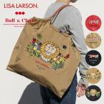 ボールアンドチェーン 正規品 Lisa Larson x Ball&amp;Chain ショッピングバッグ M L リサ・ラーソン エコバッグ 刺繍 折りたたみ 耐久 撥水 丈夫