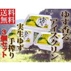 アイスクリン 業務用 ゆず香るアイスクリン 1リットル×3個セット 業務用 高知産 送料無料 実生ゆず使用 手しぼり果汁 果皮入 柚子 敬老の日