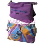 Yahoo! Yahoo!ショッピング(ヤフー ショッピング)[PLINIO VISONA★プリニオ ヴィソナ]アクセサリーポーチパープル/紫リバーシブル プリント レディースバッグ#plv8571-vo【】