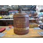  Vintage масло жестяная банка BIG MOTOR OIL CAN WARDS Vitalized one разряд сверху. гараж дисплей галлон жестяная банка 