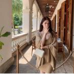 ニット ワンピース ストール パンツ