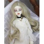 BJD人形ウィッグ1/3分4分ワレトロ欧風浅亜麻1/6分ワ人魚巻中分大巻偽毛