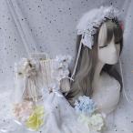  custom .. перья волосы аксессуары . прекрасный боковой зажим Cross Лолита мелкие вещи Lolita белый невеста волосы аксессуары 